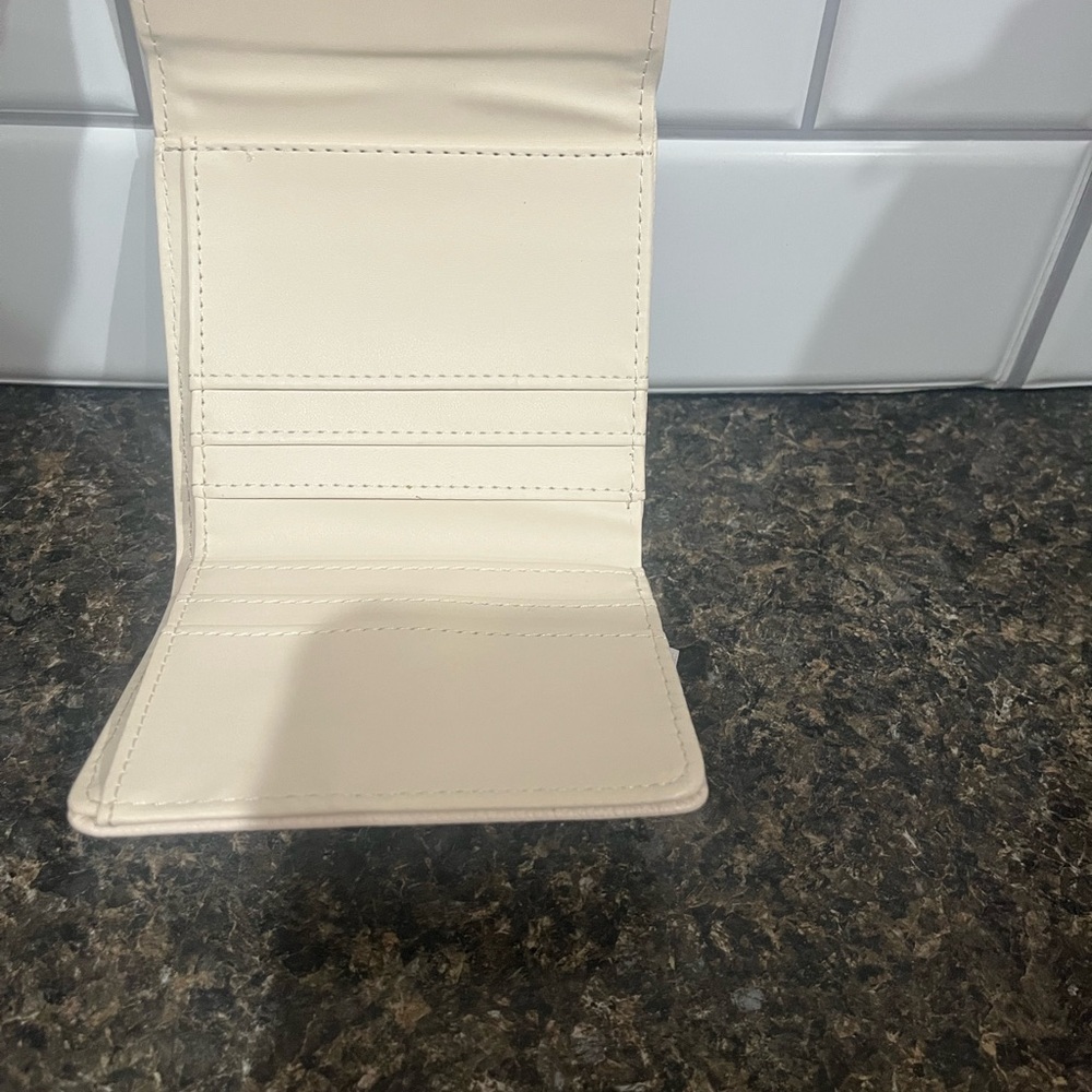 Cream Leather Wallet